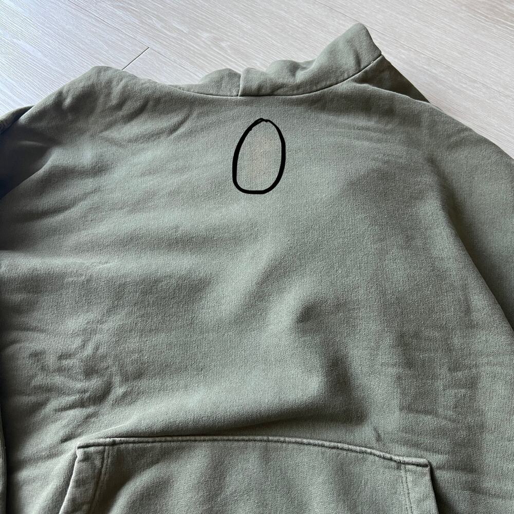 Madewell FLAWED McCarren Hoodie Mens Medium Olive Drab - Picture 12 of 15